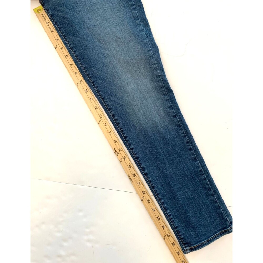 Levis 529 Jeans Womens 28 Low Rise Curvy Slim Fit Stacked Button Whiskered Denim - Picture 8 of 10